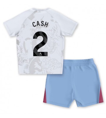 Aston Villa Matty Cash #2 Replika Babytøj Udebanesæt Børn 2023-24 Kortærmet (+ Korte bukser)